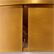 Maklaine Contemporary Metal Flush Mount Ceiling Light in Antique Brass