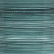 Maklaine Hand-Blown Swirl Glass Table Lamp With Linen Shade in Turquoise