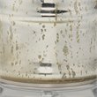 Maklaine Contemporary Antique Mercury Glass Column Table Lamp in Silver