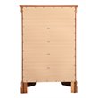 Maklaine Contemporary 5-Drawer Bedroom Chest in Oak Veneer Finish