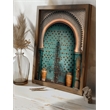 Maklaine Decorative Framed MDF Painting with Pine Wood Frame in Multi-Color