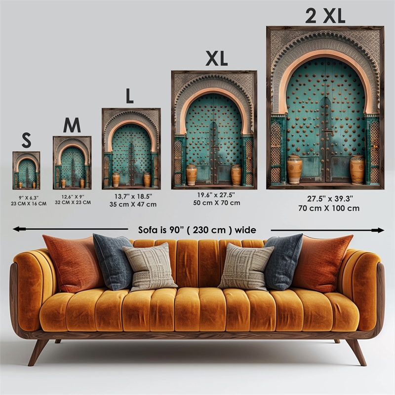 Maklaine Decorative Framed MDF Painting with Pine Wood Frame in Multi-Color
