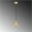 Maklaine Adjustable Metal Chandelier with E27 Socket in Gold