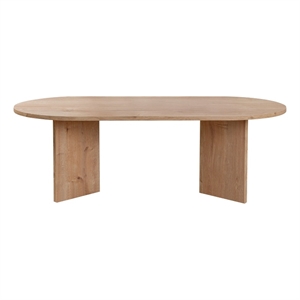 maklaine modern coffee table with sturdy build in sapphire oak