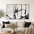 Maklaine Abstract Harmony Framed Canvas Triptych Wall Art - Set of 3