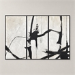 Maklaine Abstract Harmony Framed Canvas Triptych Wall Art - Set of 3