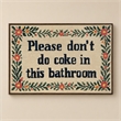 Maklaine Bathroom Wit II Hand-Embellished Canvas with Frame in Brown