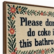 Maklaine Bathroom Wit II Hand-Embellished Canvas with Frame in Brown