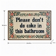 Maklaine Bathroom Wit II Hand-Embellished Canvas with Frame in Brown