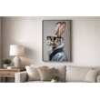 Maklaine Velvet Hare II Rabbit Wall Art 24