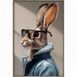 Maklaine Velvet Hare II Rabbit Wall Art 24