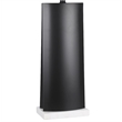 Maklaine Monolith Aura Table Lamp with Marble Base in Matte Black