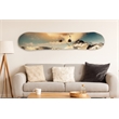 Maklaine Snowboard Wall Art with Hand-Embellished Chinese Maple Frame