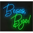 Maklaine Blue LED Neon Wall Art on Acrylic - 23
