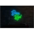 Maklaine Blue LED Neon Wall Art on Acrylic - 23