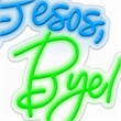 Maklaine Blue LED Neon Wall Art on Acrylic - 23