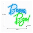 Maklaine Blue LED Neon Wall Art on Acrylic - 23