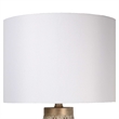 Maklaine Celestial Carve Laser-Cut Metal Table Lamp with Night Light
