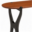 Maklaine Console Table with Bamboo Top in Copper and Charcoal Finish