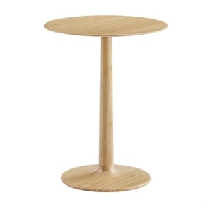 Maklaine Side Table Wheat Bamboo 20.75 in H x 16 in W x 16 in D