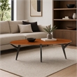 Maklaine Coffee Table in Copper and Charcoal with Solid Bamboo Construction