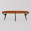 Maklaine Coffee Table in Copper and Charcoal with Solid Bamboo Construction