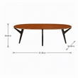 Maklaine Coffee Table in Copper and Charcoal with Solid Bamboo Construction