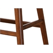 Maklaine Counter Height Stool Set with Polyurethane Seat in Exotic