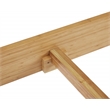 Maklaine Queen Platform Bed in Caramelized Bamboo Finish