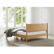Maklaine Queen Platform Bed in Caramelized Bamboo Finish