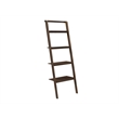 Maklaine Leaning Bookshelf with Bamboo Build in Coffee Finish
