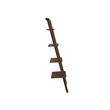 Maklaine Leaning Bookshelf with Bamboo Build in Coffee Finish