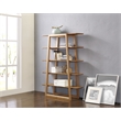 Maklaine Bamboo Bookshelf in Golden Finish with Scratch Protectors