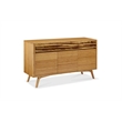 Maklaine Sideboard in Solid Bamboo with Golden Finish