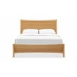 Maklaine Queen Bamboo Platform Bed with Slat System in Caramelized