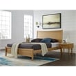 Maklaine Queen Bamboo Platform Bed with Slat System in Caramelized