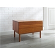 Maklaine 1 Drawer Bamboo Nightstand with Touch Latch in Copper