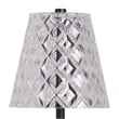 Maklaine Rechargeable LED Metal Table Lamp in Matte Black and Clear