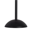 Maklaine Rechargeable LED Metal Table Lamp in Matte Black and Clear