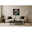 Maklaine Neon Groove II LED Neon Wall Art in Multi-Color Wood Frame