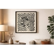 Maklaine Shadow Leopard Puff Printed Canvas 24