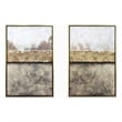 Maklaine Opulent Earth Abstract Duo Canvas Art 32