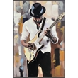 Maklaine Midnight Riff II Hand-Embellished Canvas 36