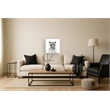 Maklaine Watercolor Raccoon with Tie Canvas Art in Multi-Color
