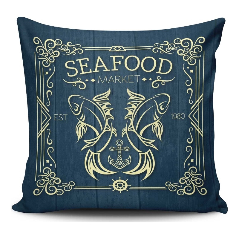 Maklaine 43 x 43 cm Multicolor Machine Washable Cushion Cover Only