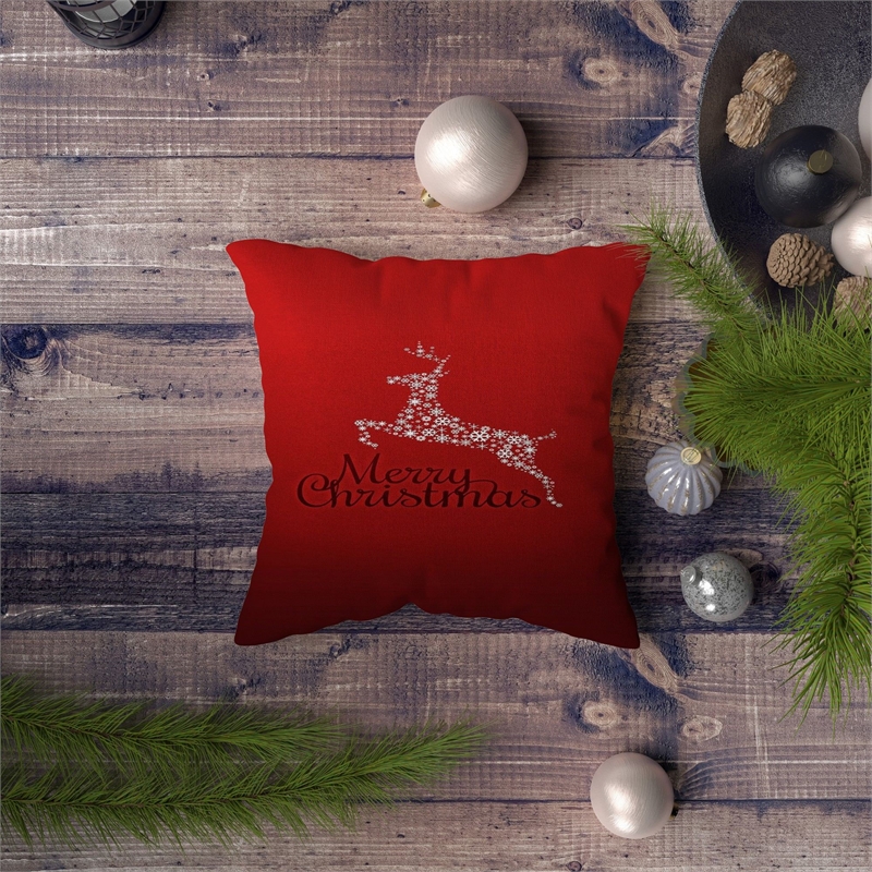 Maklaine 43 x 43 cm Multicolor Silicone Filled Machine Washable Cushion