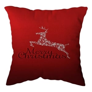 Maklaine 43 x 43 cm Multicolor Silicone Filled Machine Washable Cushion