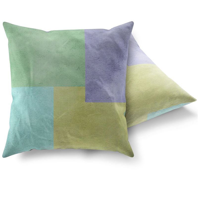 Maklaine Multicolor Accent Cushion with Silicone Filling and Concealed Zip