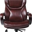 Kingfisher Lane Executive Office Chair in Brown Bonded Leather