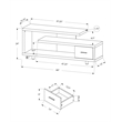 Kingfisher Lane Modern Wood TV Stand for TVs up to 60